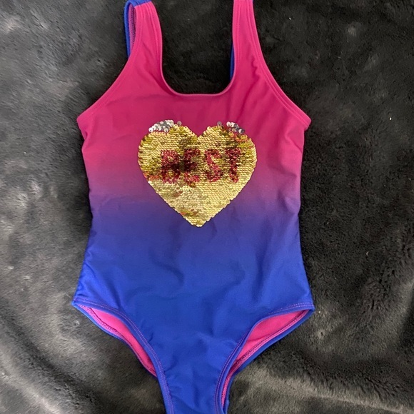 Sequin Toddler BFF Swimsuit - Picture 1 of 3